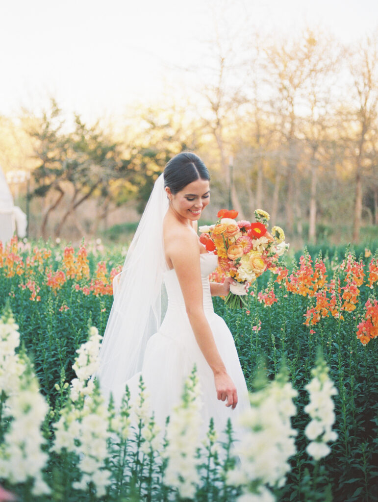 Timeless bridal portrait in natural light at The Grand Lady Austin Texas