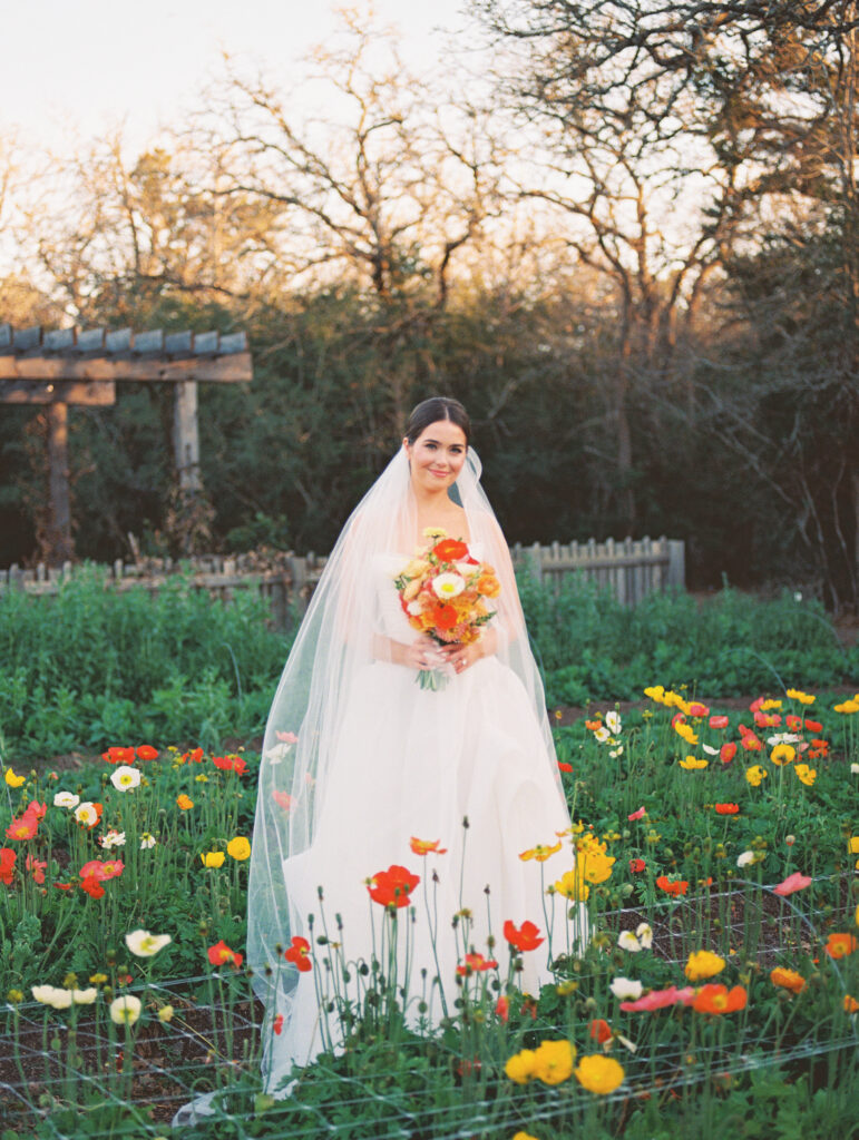 Timeless bridal portrait in natural light at The Grand Lady Austin Texas