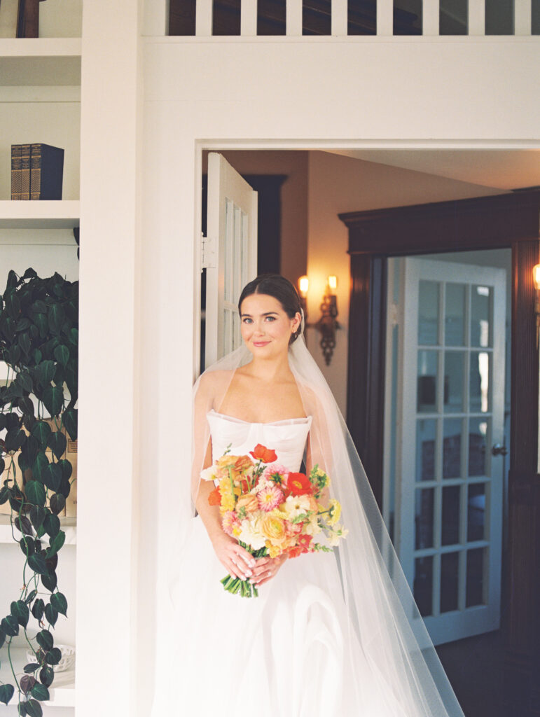 Timeless bridal portrait in natural light at The Grand Lady Austin Texas