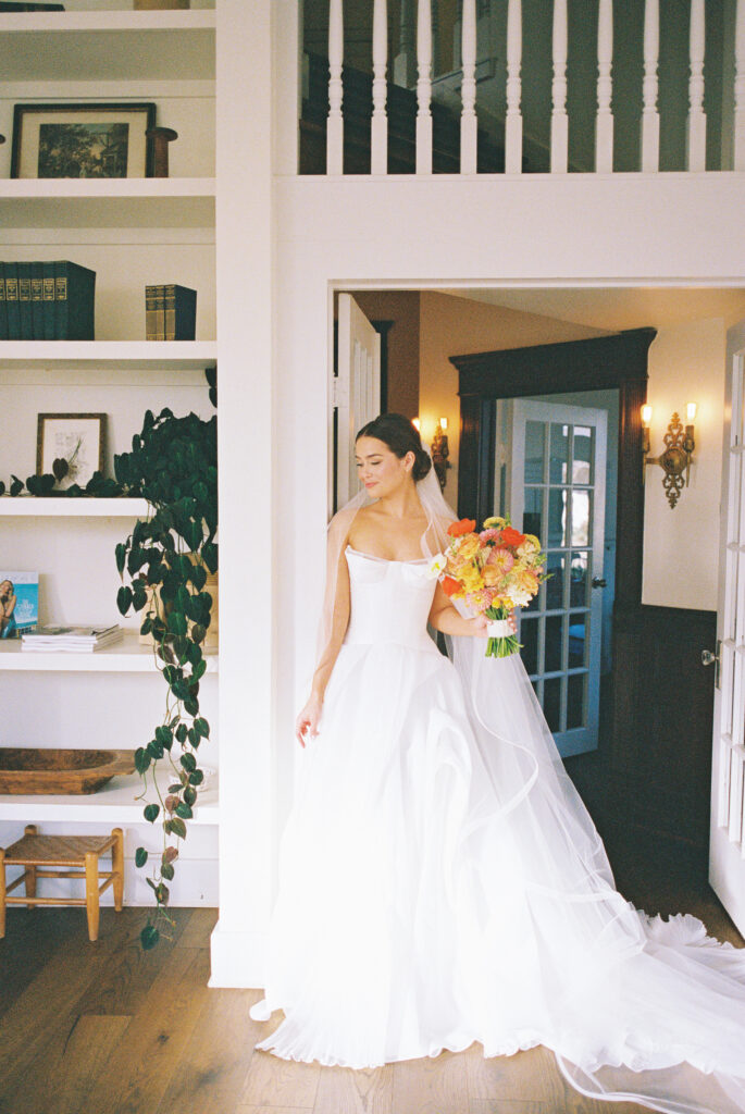 Timeless bridal portrait in natural light at The Grand Lady Austin Texas