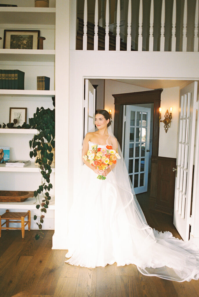 Timeless bridal portrait in natural light at The Grand Lady Austin Texas