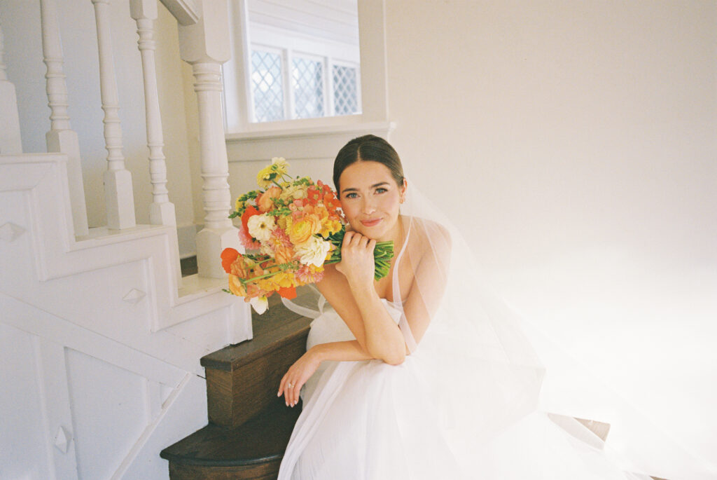 Timeless bridal portrait in natural light at The Grand Lady Austin Texas