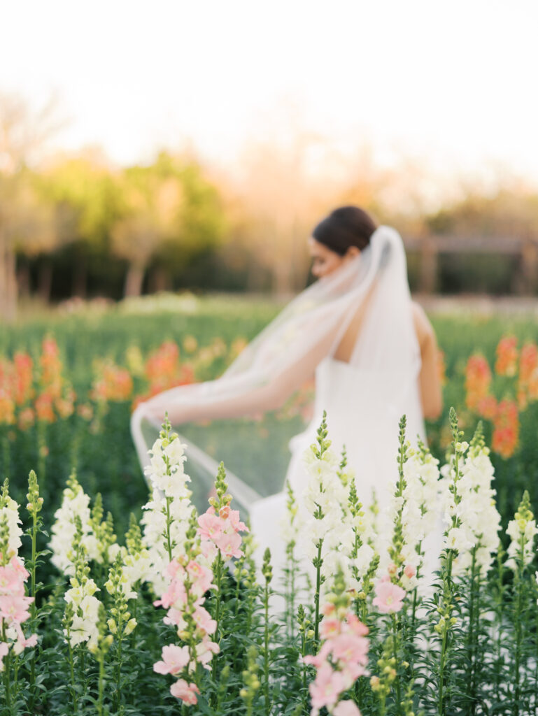 Natural and candid bridal portrait captured on film at The Grand Lady Austin