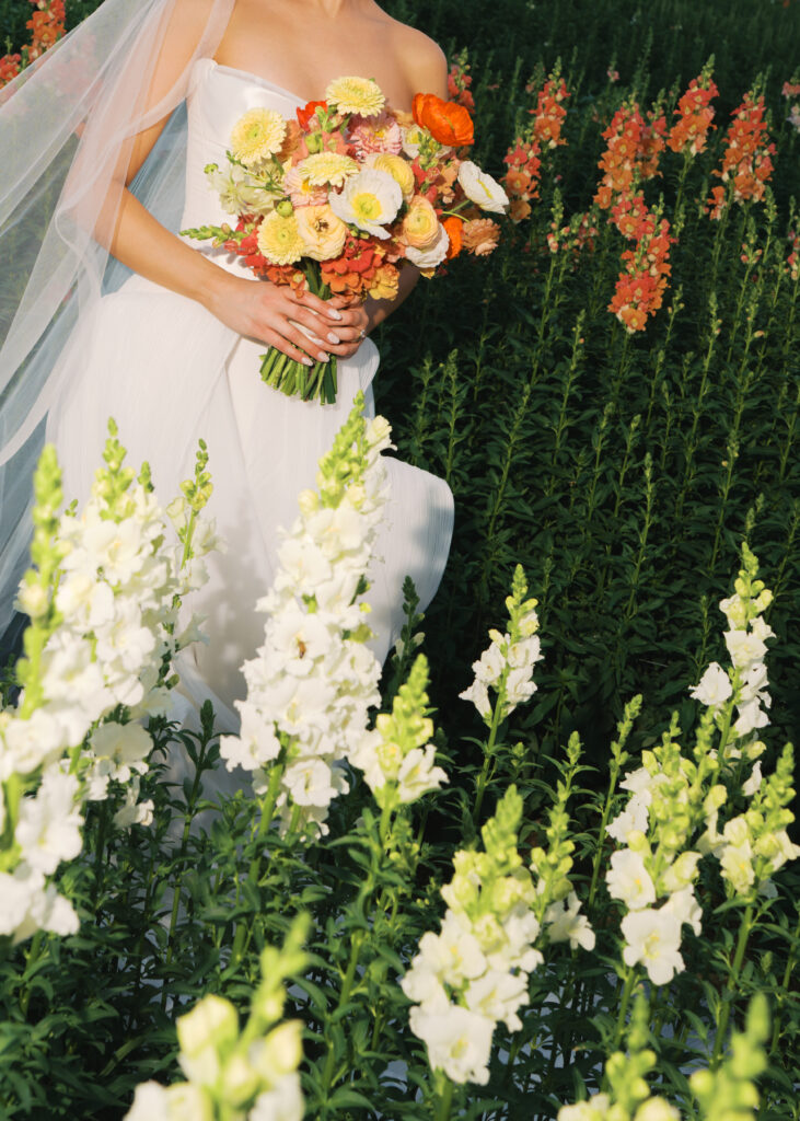 Natural and candid bridal portrait captured on film at The Grand Lady Austin