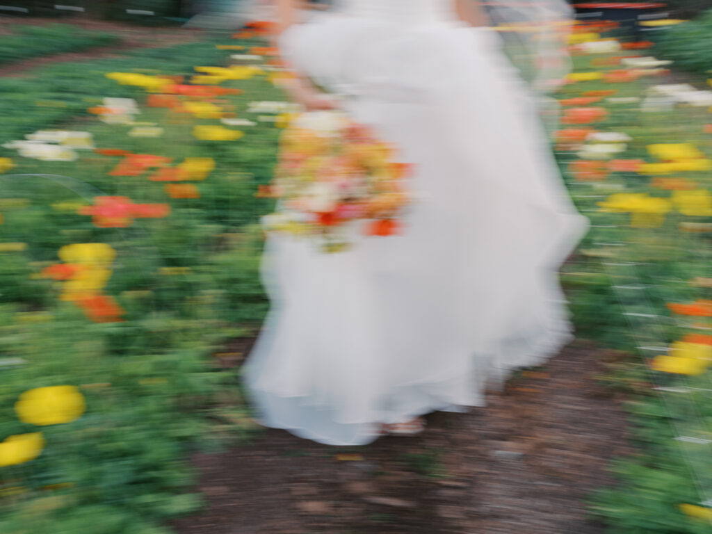 Natural and candid bridal portrait captured on film at The Grand Lady Austin