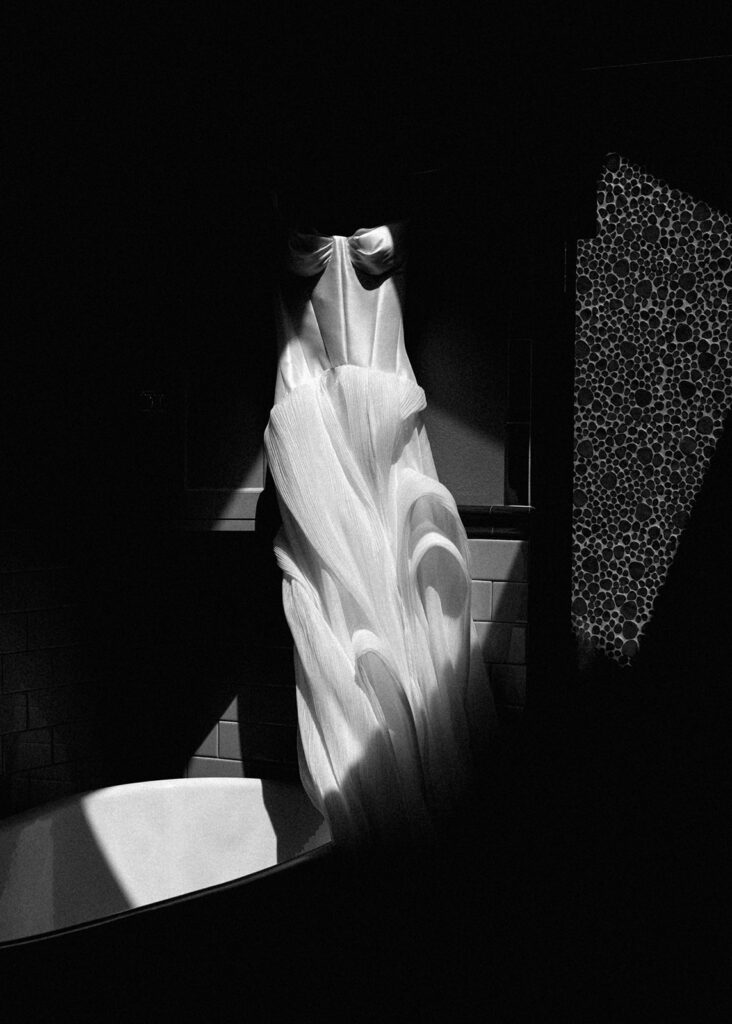 Outdoor wedding ceremony at The Grand Lady wedding venue in Austin TX