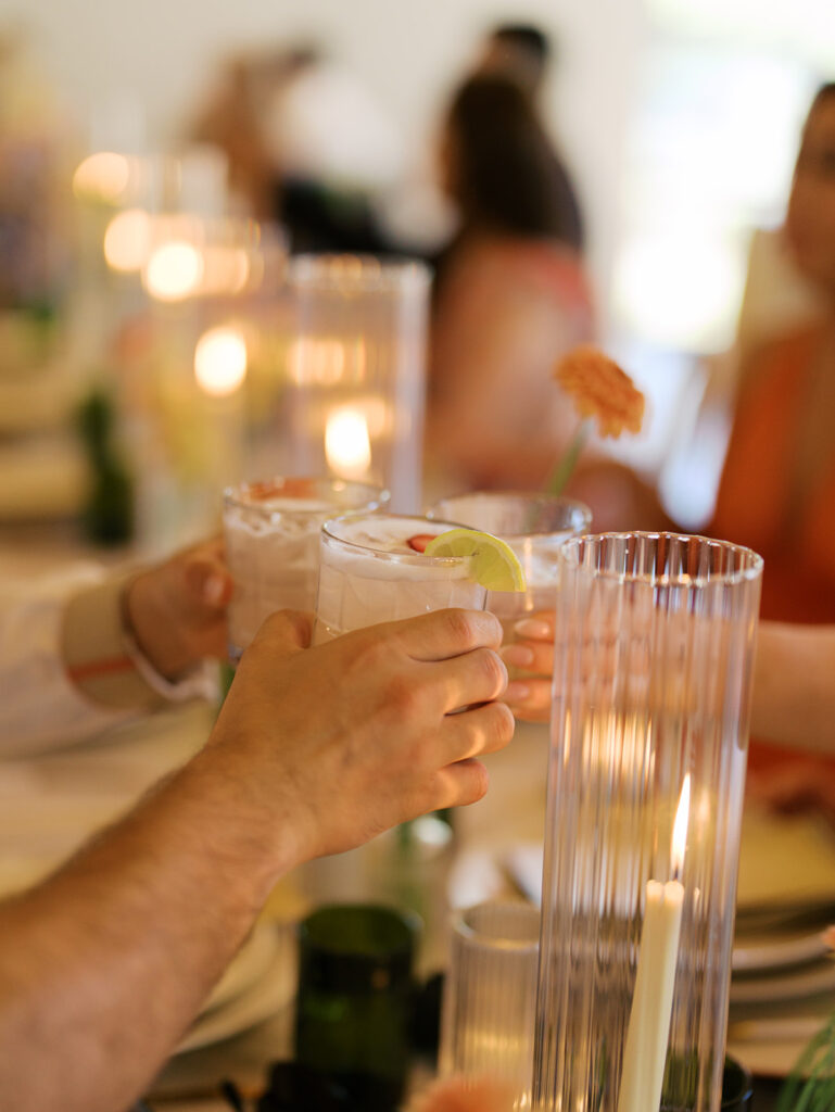 Vibrant wedding florals at The Grand Lady Austin Texas wedding venue