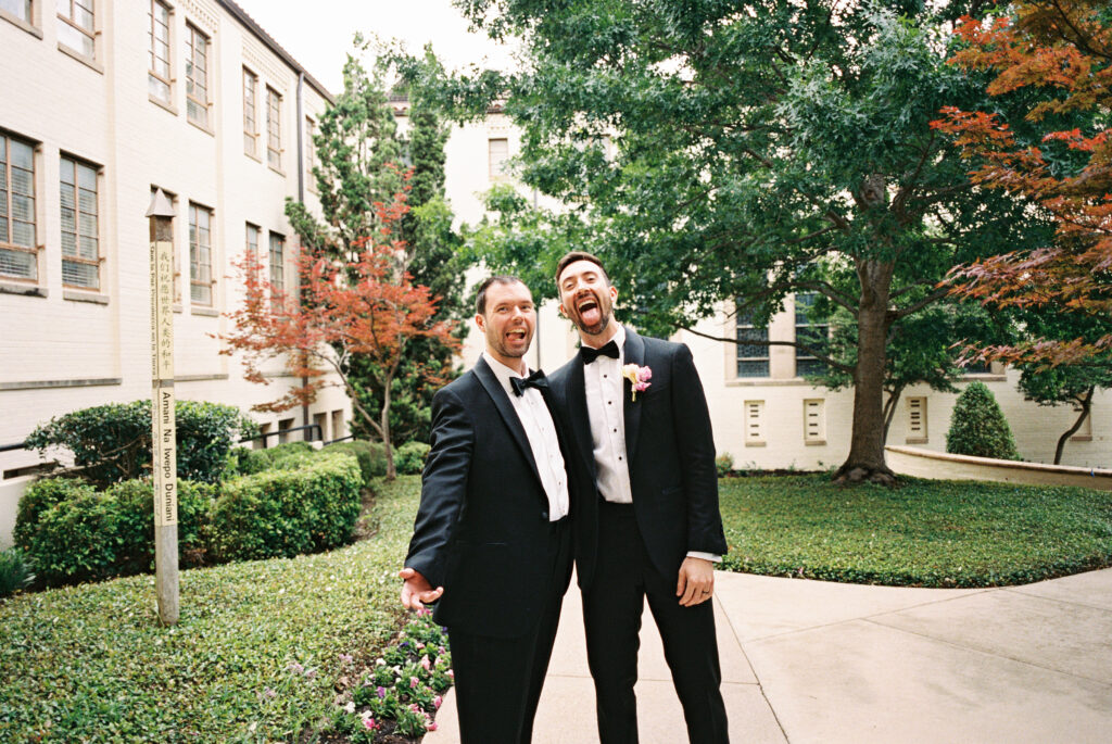 Vibrant Fort Worth Zoo wedding photos captured on film
