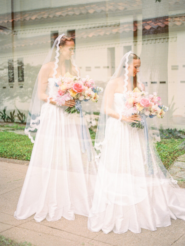 Joyful Fort Worth Zoo wedding with colorful flowers and glowing light