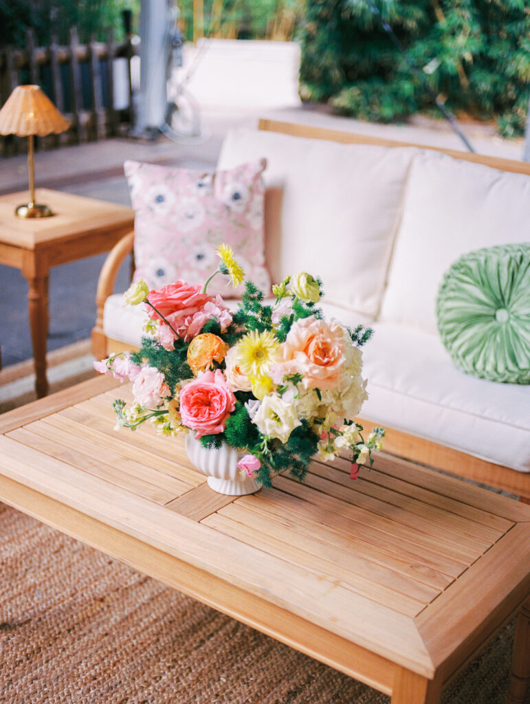Joyful Fort Worth Zoo wedding with colorful flowers and glowing light