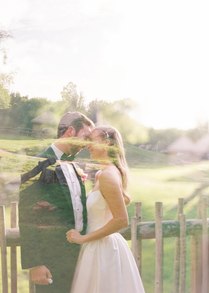 Vibrant Fort Worth Zoo wedding photos captured on film
