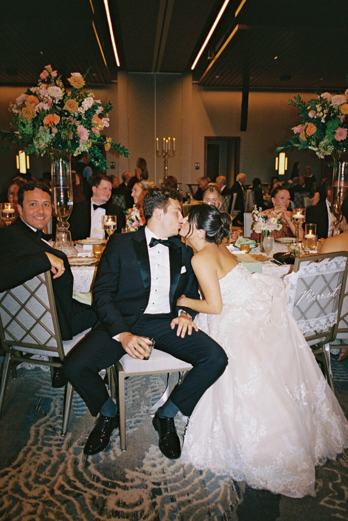Guests celebrating during an elegant Horseshoe Bay Resort wedding reception filled with joyful dancing, heartfelt moments, and warm Texas hospitality