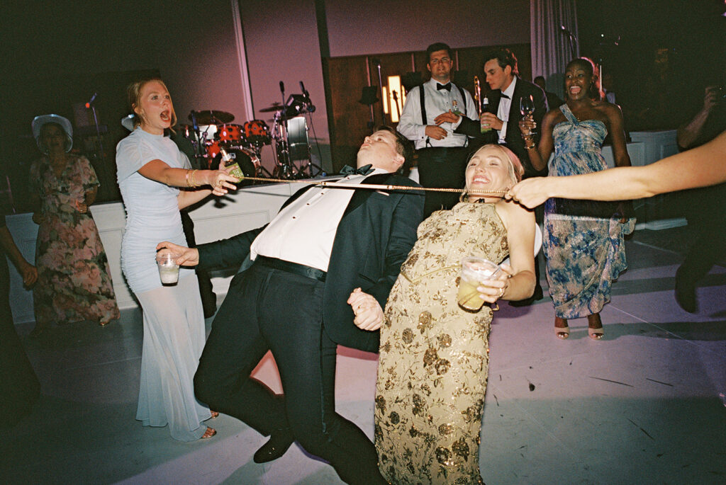Guests celebrating during an elegant Horseshoe Bay Resort wedding reception filled with joyful dancing, heartfelt moments, and warm Texas hospitality